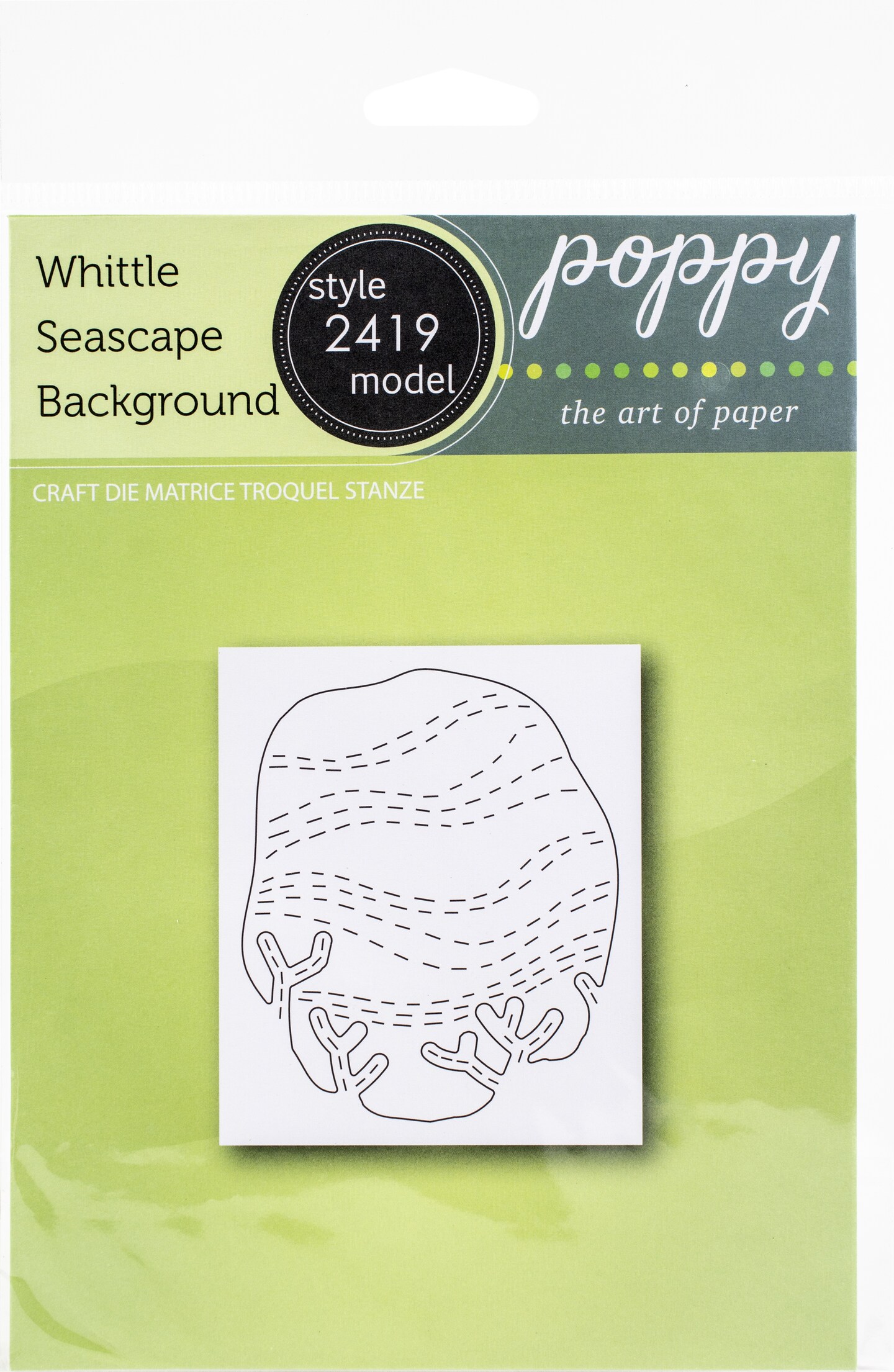 Poppystamps Metal DiesWhittle Seascape Background Michaels