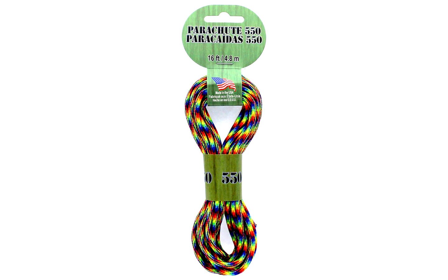 550 Paracord type III, Colour: Neon Turquoise, 100ft (30,48 m)