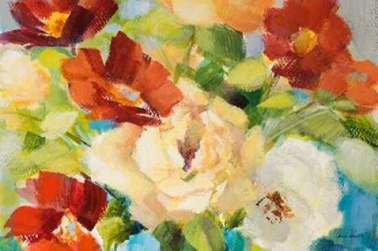 Flowers in Teal Vase II Poster Print by Lanie Loreth - Item # VARPDX9319C