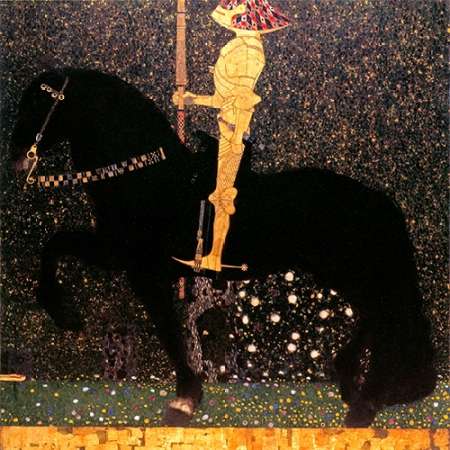 Golden Knight Poster Print by Gustav Klimt - Item # VARPDX373336