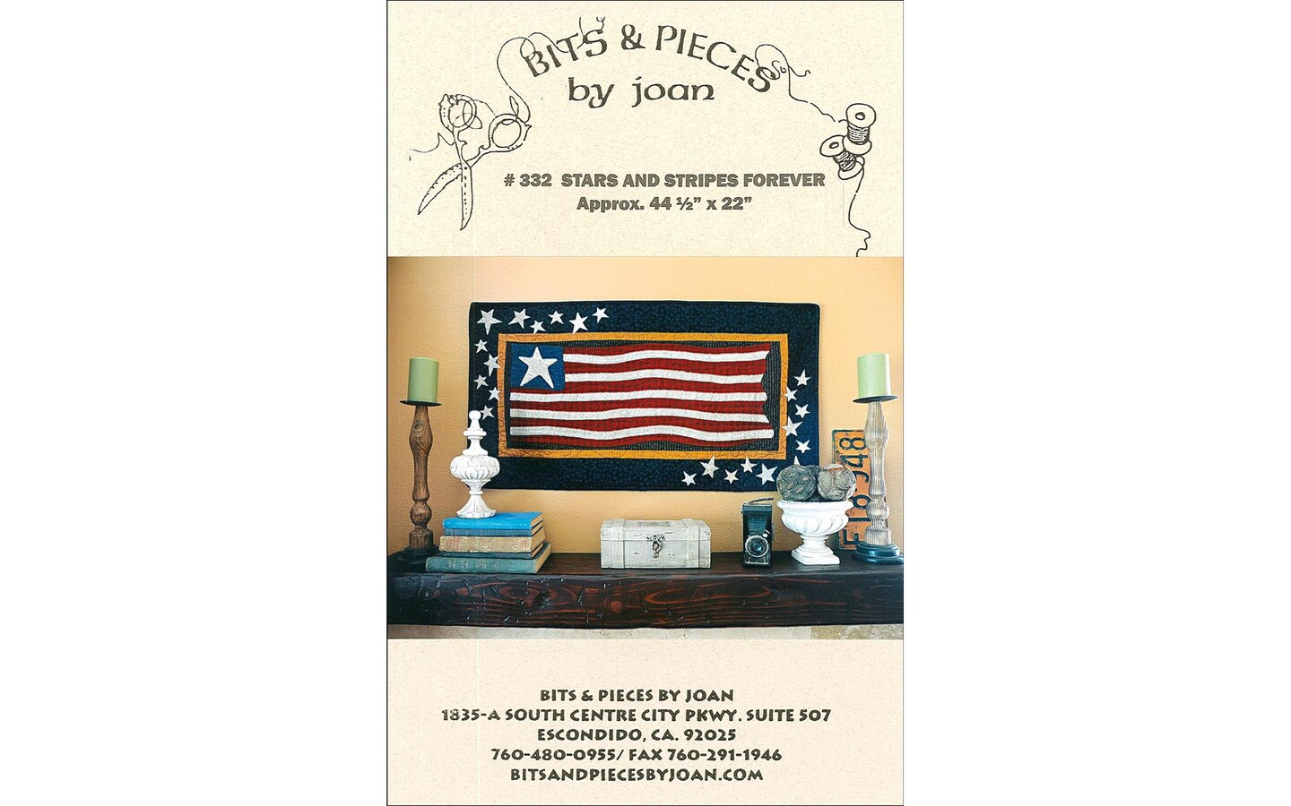 Bits &#x26; Pieces By Joan Stars &#x26; Stripes Forever Ptrn