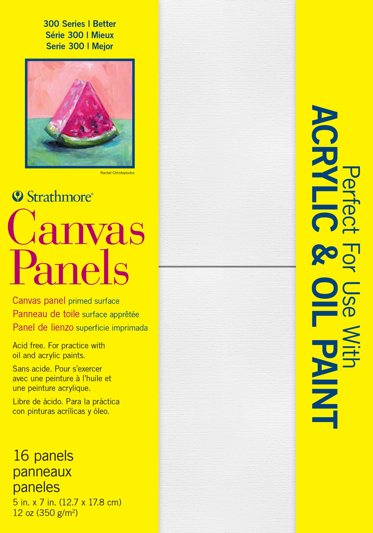 Strathmore Canvas Panels 16/Pkg-5&#x22;X7&#x22;