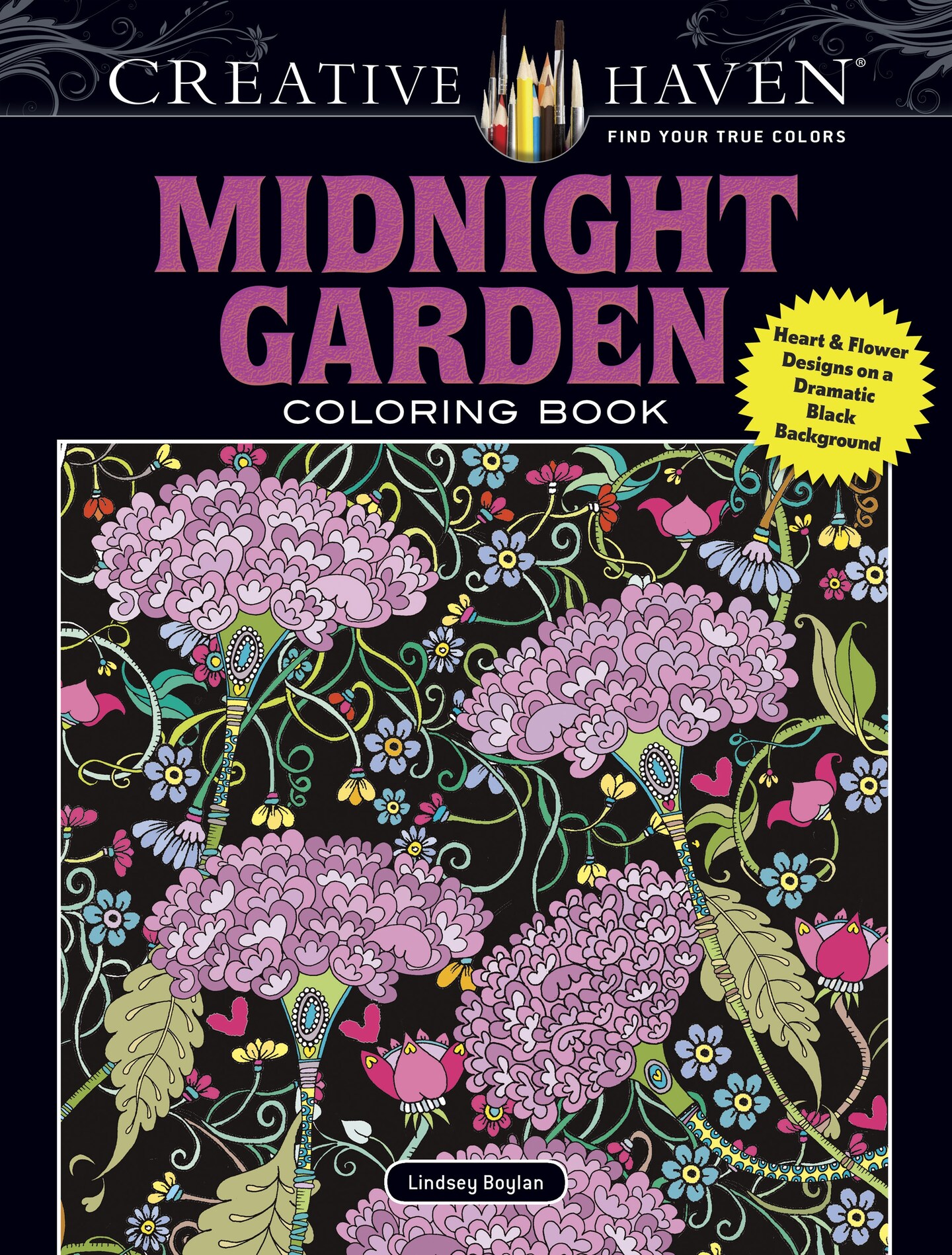 Creative Haven: Midnight Garden Coloring Book-