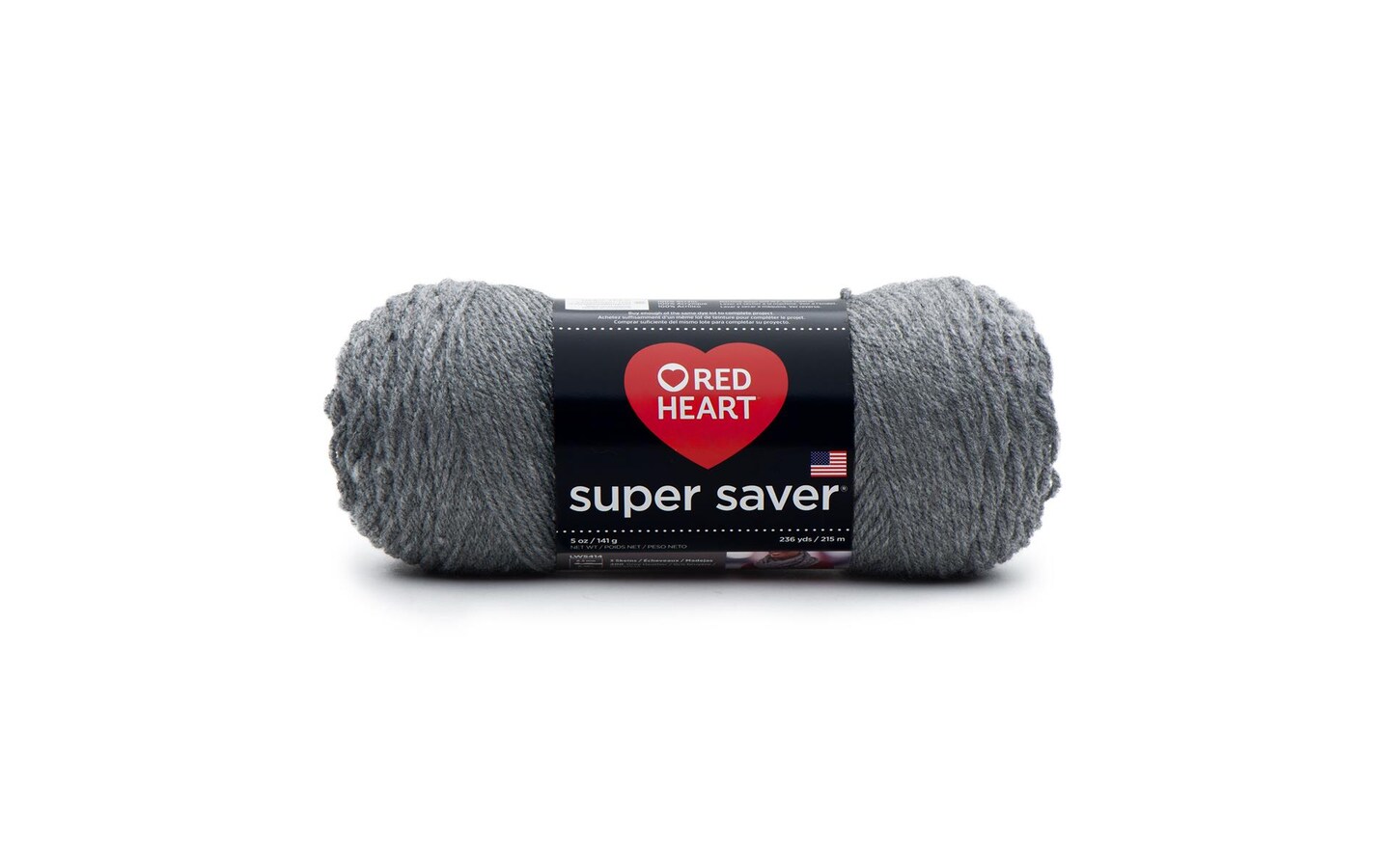 C&C Red Heart Super Saver Yarn 5oz Grey Heather