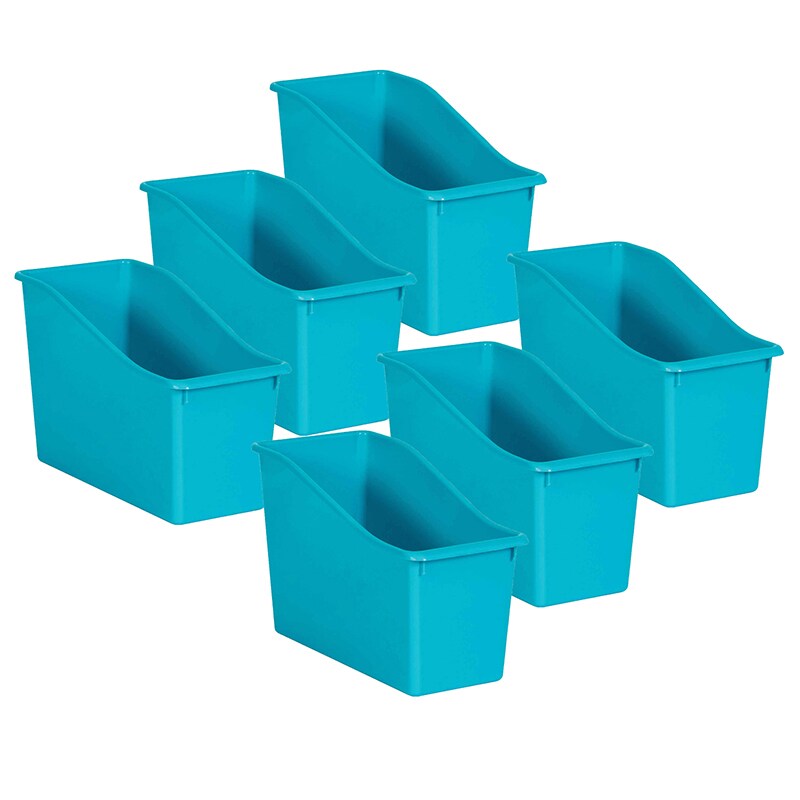 Teal Plastic Book Bin, Pack Of 6 Michaels