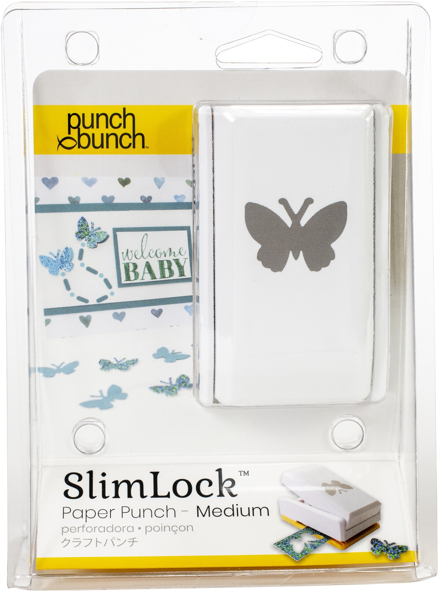 Punch Bunch SlimLock Medium Punch-Butterfly 1 X.75 -SL2