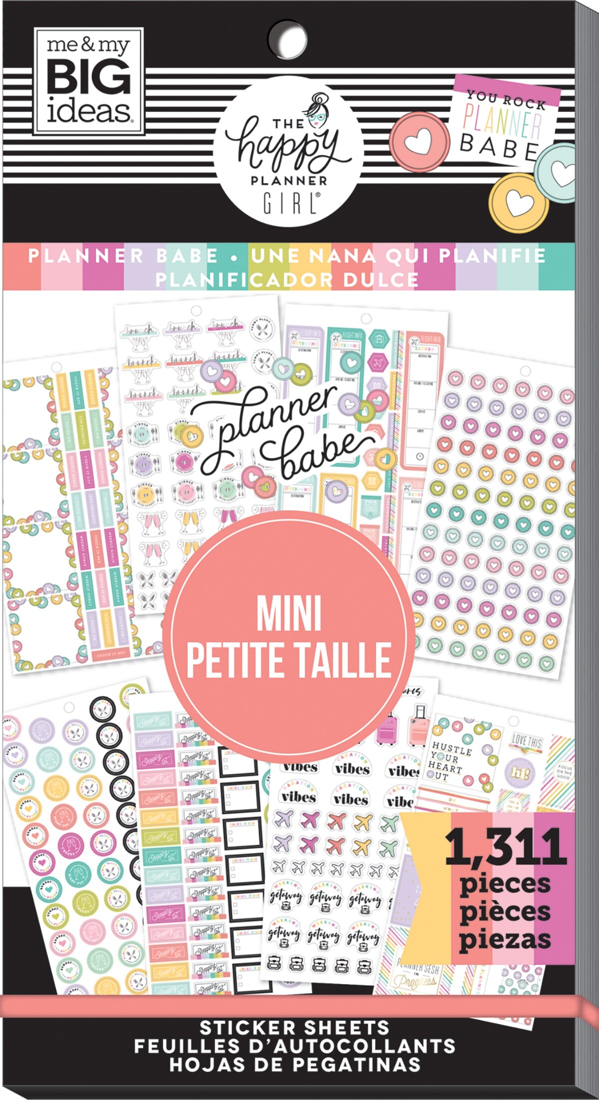 Happy Planner Sticker Value Pack-Planner Babe, Mini 30 Sheets