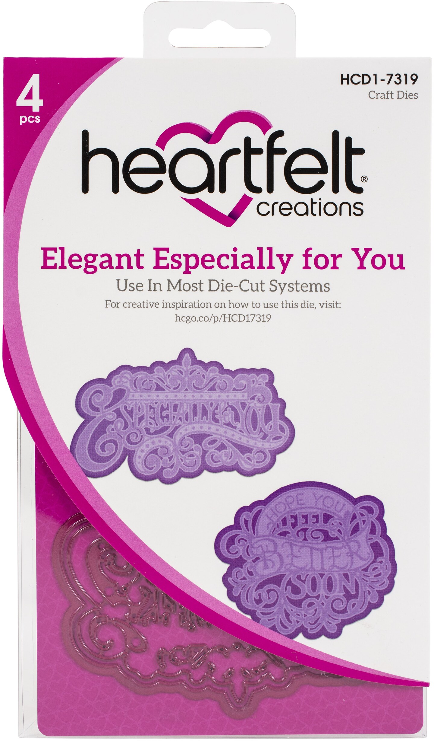 Heartfelt Creations Cut &#x26; Emboss Dies-Elegant Especially For You