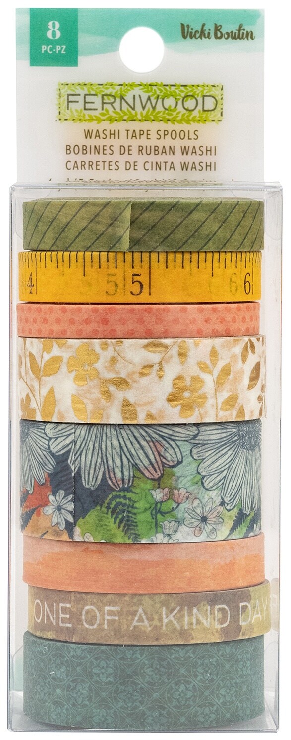 Vicki Boutin Fernwood Washi Tape 8/Pkg Michaels