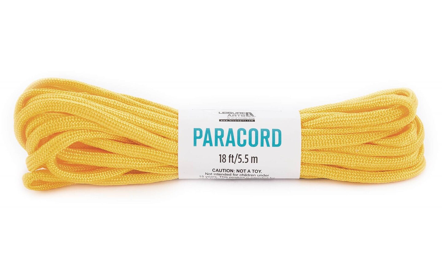 Leisure Arts Paracord 18ft Yellow
