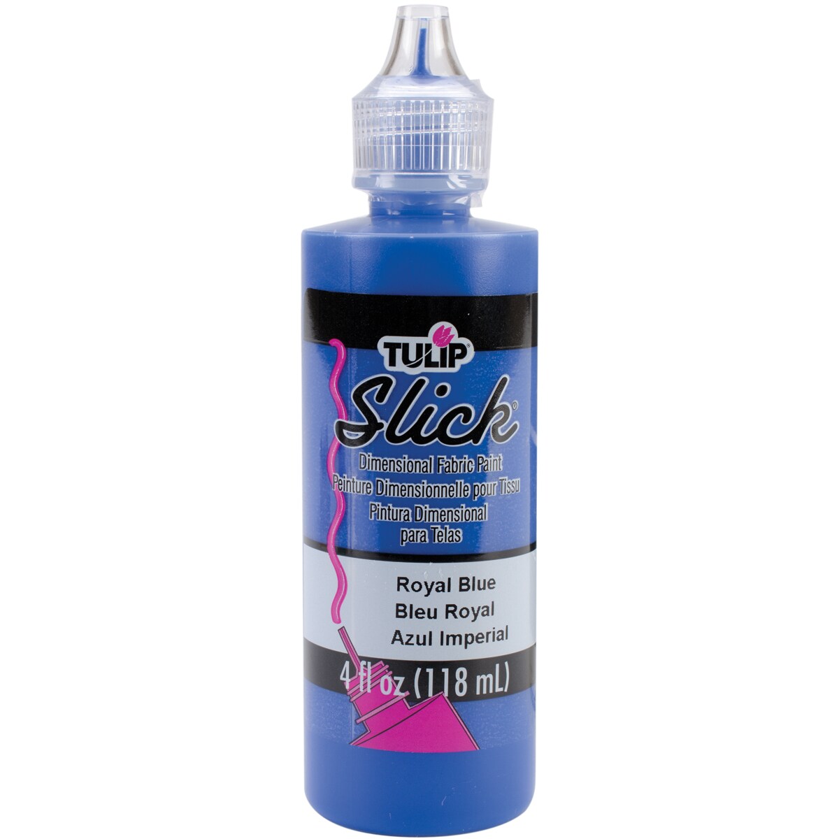 Tulip Dimensional Fabric Paint 4oz-Slick - Royal Blue