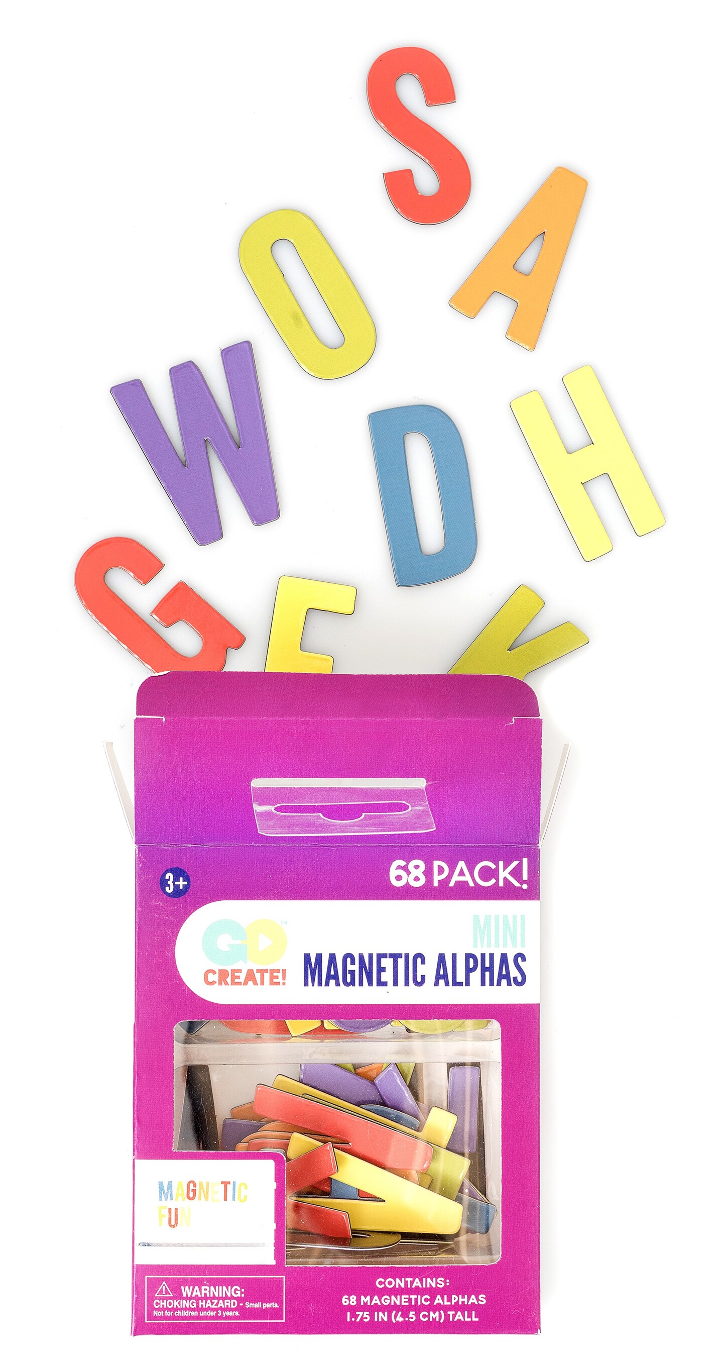 American Crafts Alphabet 3"X2.1" 68/PkgRainbow Michaels