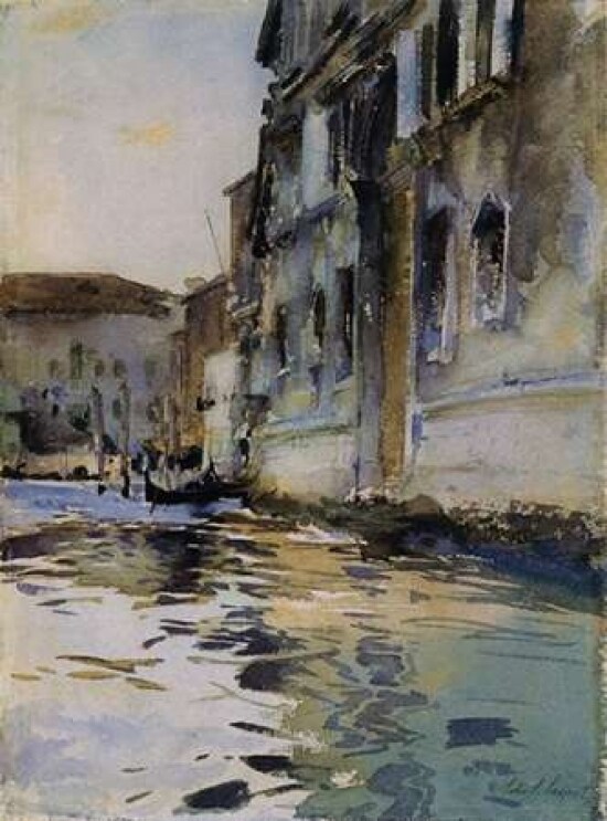 Venetian Canal; Palazzo Contarini degli Scrigni Poster Print by  John Singer Sargent - Item # VARPDX374315