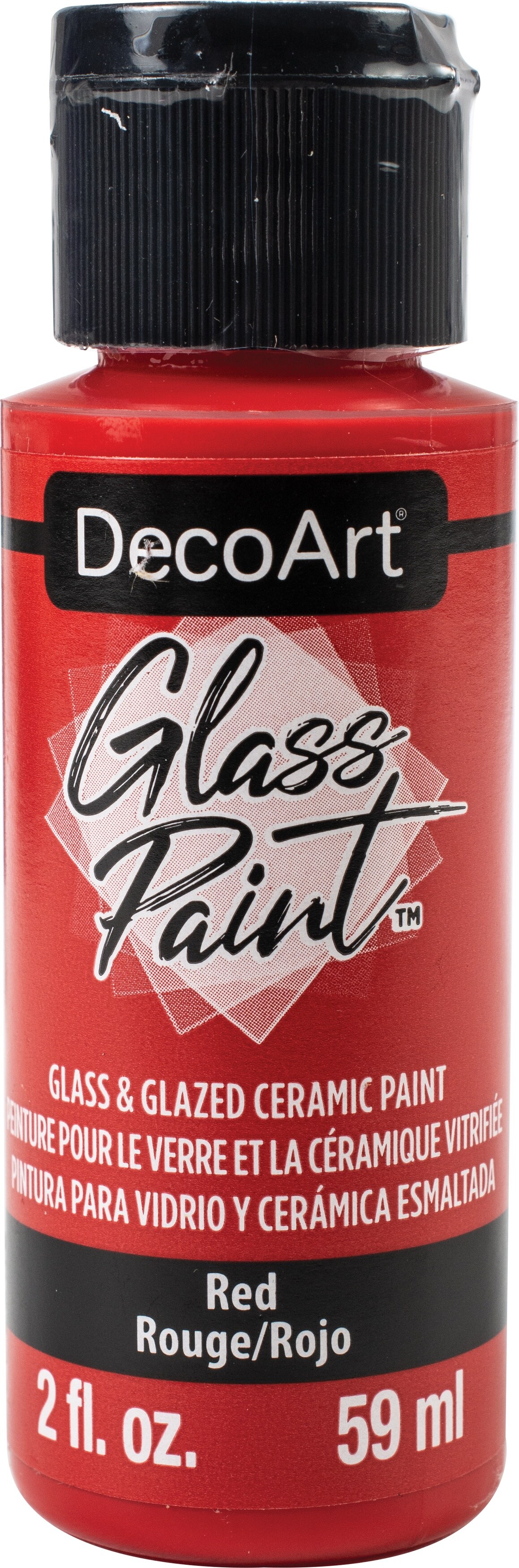 DecoArt Glass Paint 2oz-Red