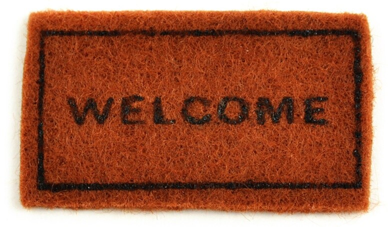 Wee Creations Miniatures Welcome Rug 1.75&#x22;