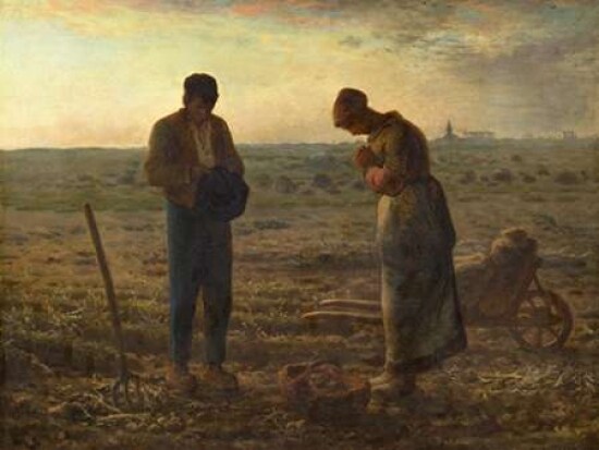 The Angelus Poster Print by Jean-Francois Millet - Item # VARPDX3AA3736