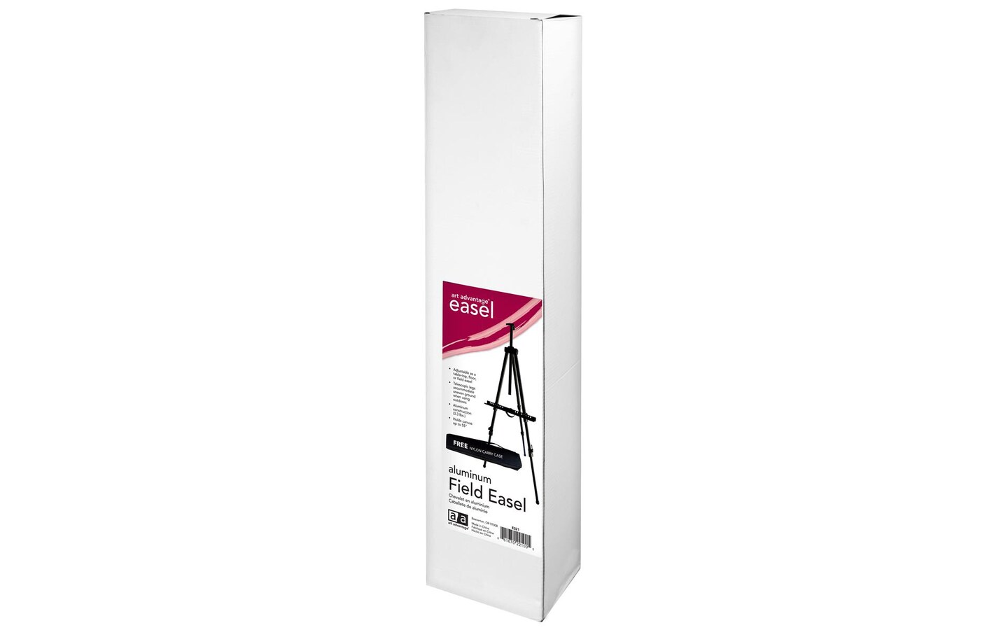 Art Advantage Field Easel With Case Black Aluminum