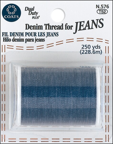 Coats Denim Thread For Jeans 250yd-Blue