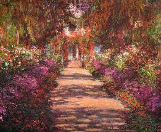 A Lane In Monets Garden Giverny II Poster Print by  Claude Monet - Item # VARPDX373746