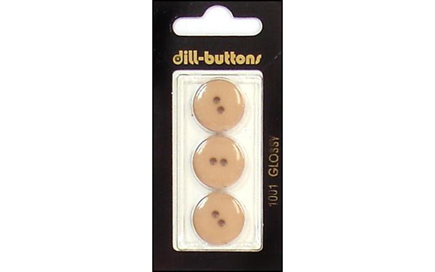 Dill Buttons 18mm 3pc 2 Hole Brown