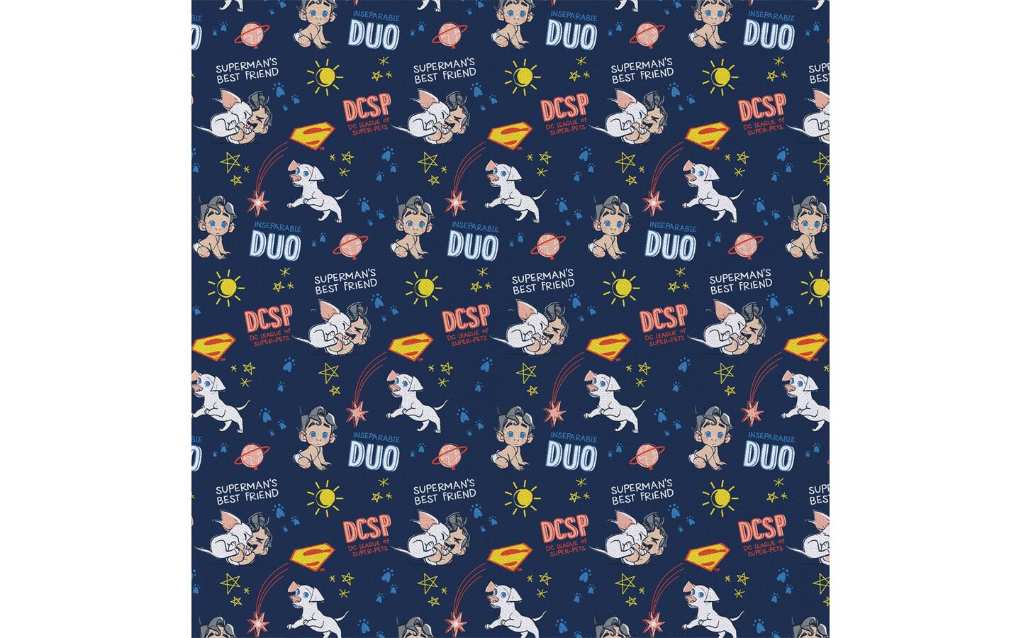 Super Pets Cotton Fabric 72x44 Early Days