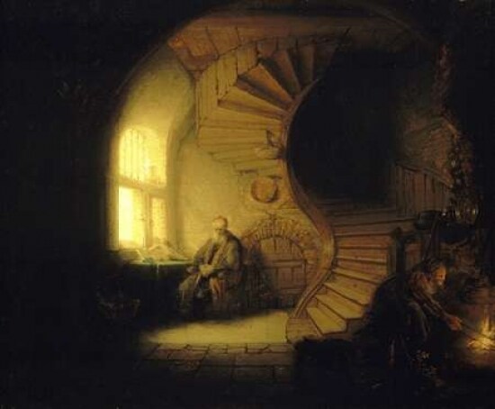 Philosopher in Meditation Poster Print by  Rembrandt Van Rijn - Item # VARPDX282712