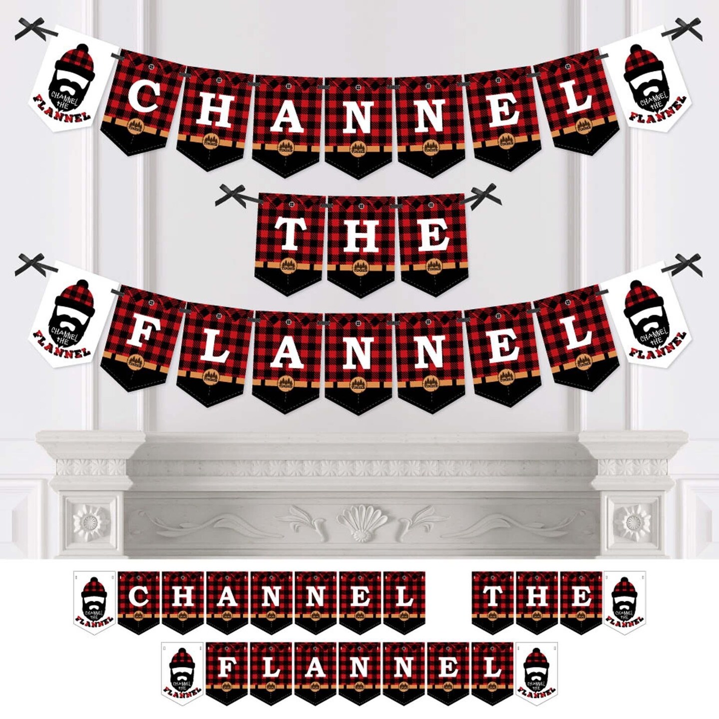 Big Dot of Happiness Lumberjack - Channel the Flannel - Party Bunting ...