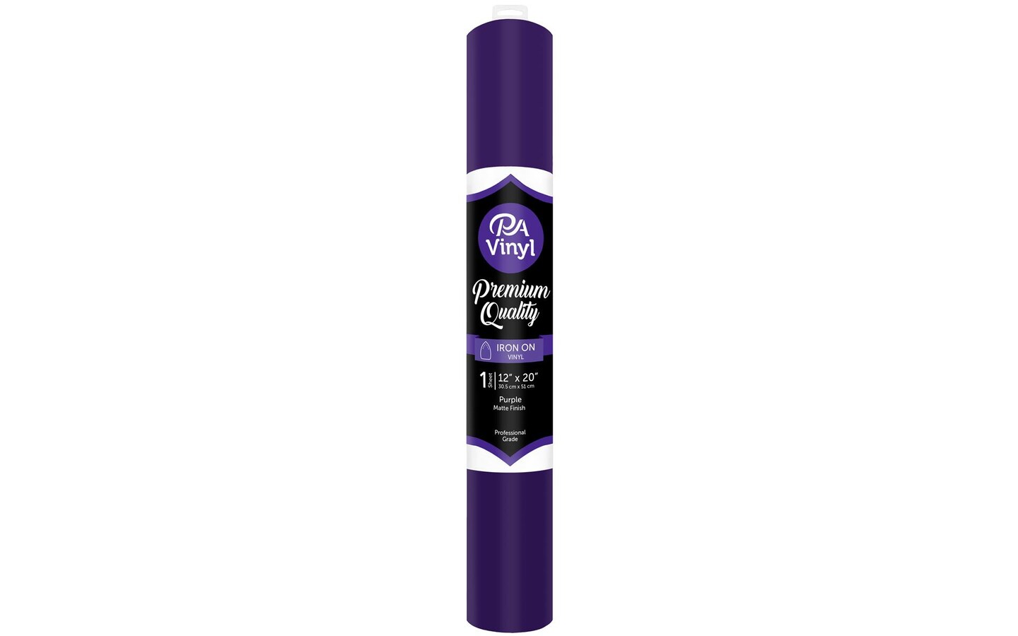 Iron On Vinyl 12x20 Roll Matte Purple