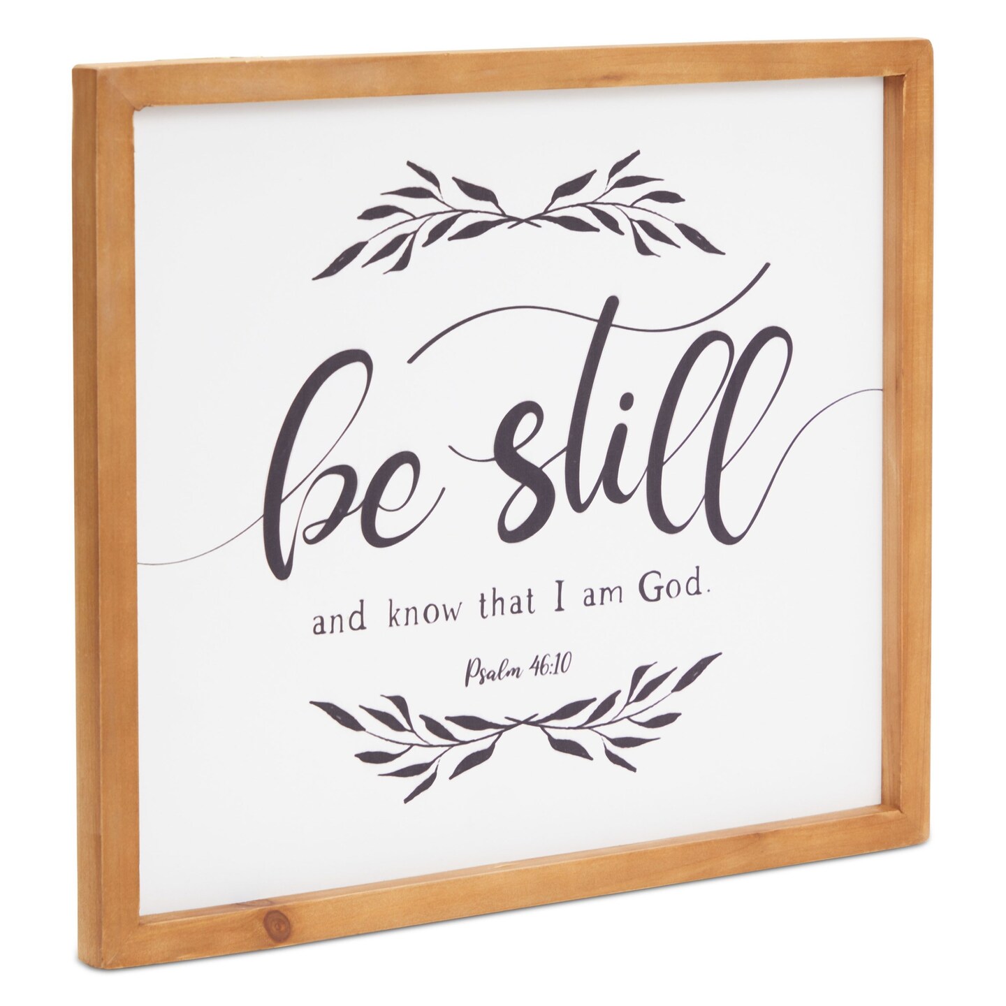 Religious Wall Decor Be Still And Know That I Am God Wood Framed 