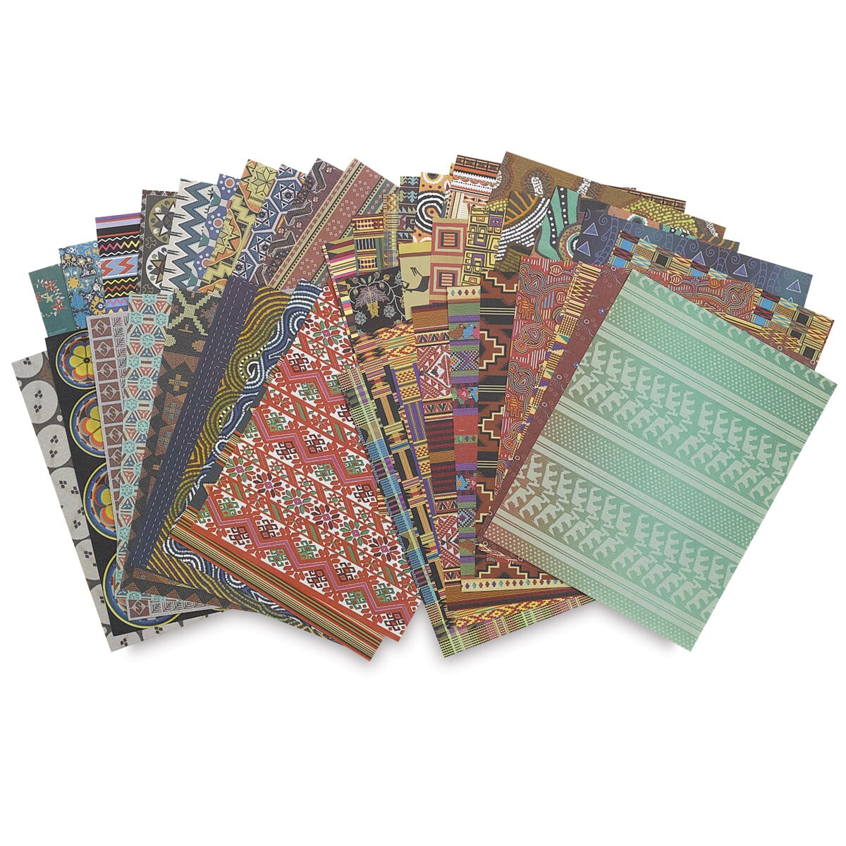 Roylco Decorative Papers 81/2" x 11", Around the World, 96 Sheets