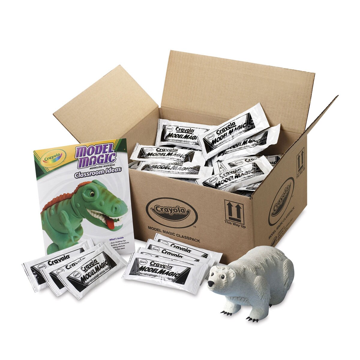 Crayola Model Magic - Class Pack, White, 1 oz, Pkg of 75
