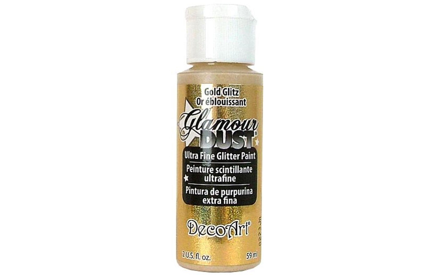 Deco Art Glamour Dust Glitter Paint Gold Glitz 2 oz