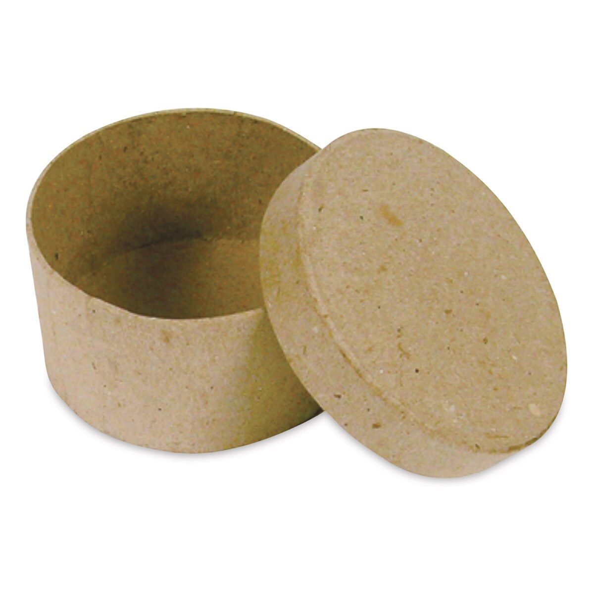 DecoPatch Paper Mache Box - Round, 2&#x22; x 2&#x22; x 1&#x22;