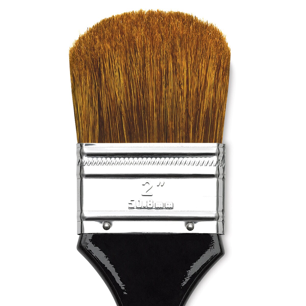 Dynasty Red-Letter Brush - Bristle/Ox Oval, Long Handle, Size 2