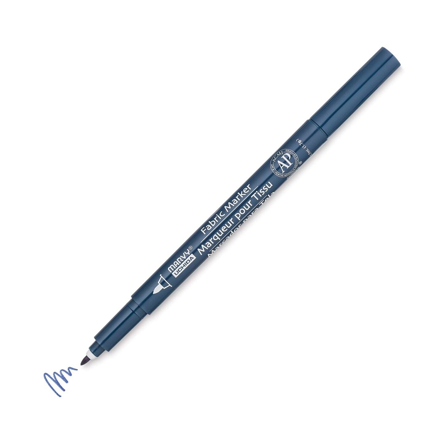 Marvy Uchida Fine Point Fabric Marker - Navy