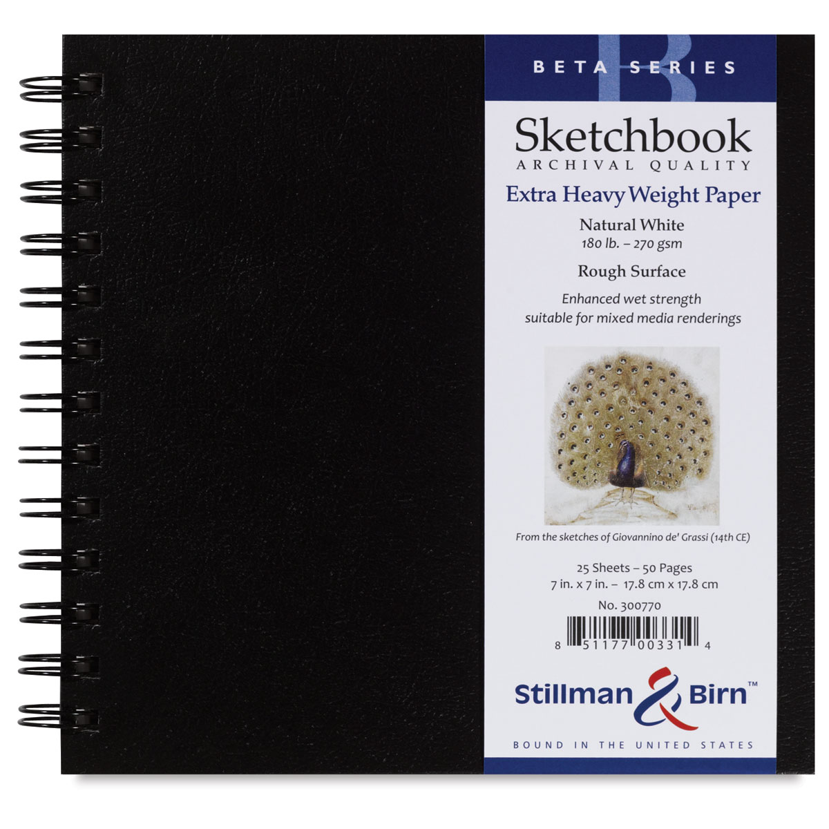 Stillman & Birn Beta Series 7.5X7.5 Softbound Square Sketchbook