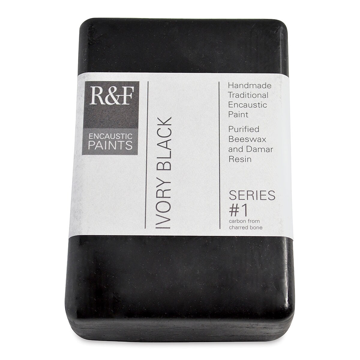 R&F Encaustic Paint Block Ivory Black, 333 ml block Michaels