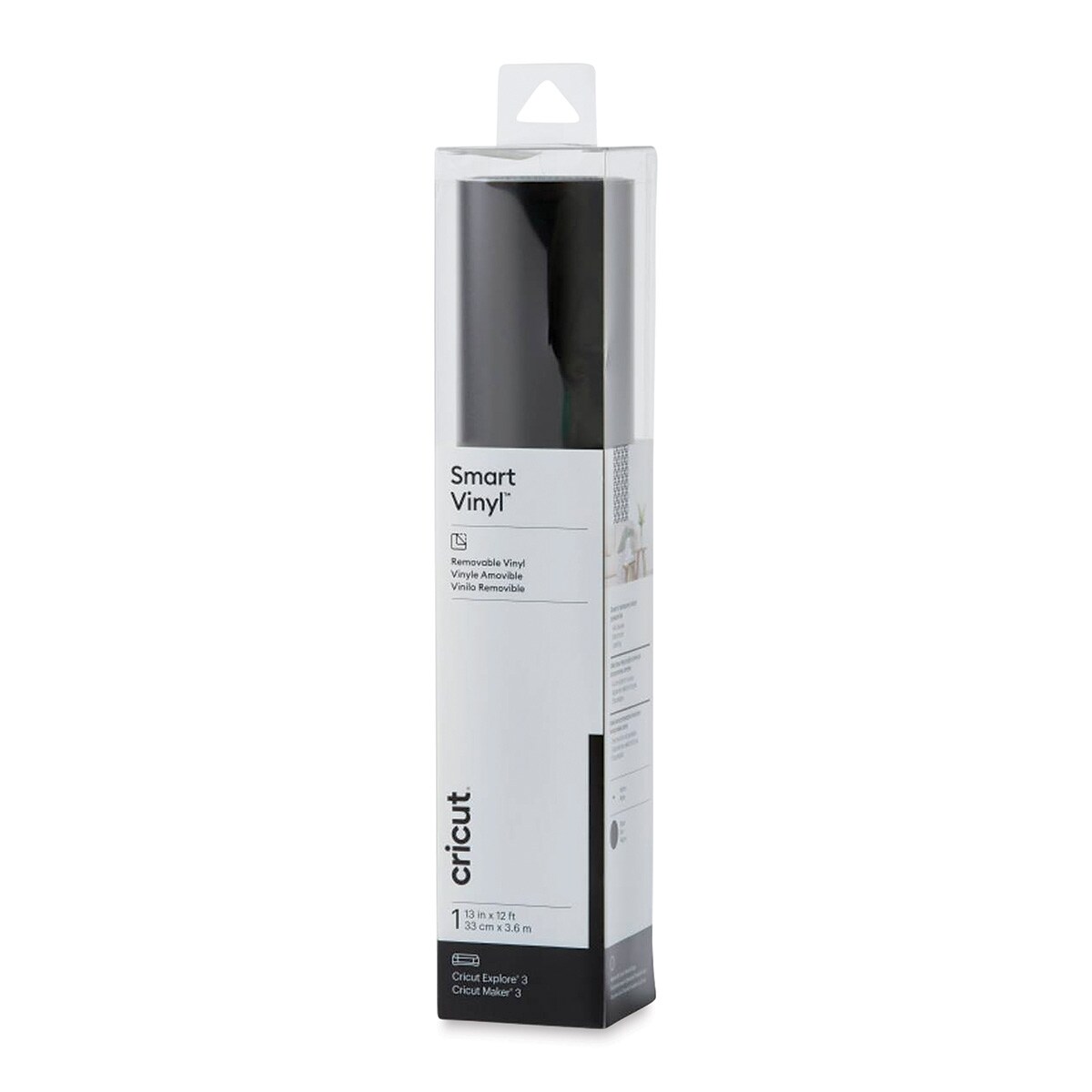 Cricut Removable Smart Vinyl - Black, 13&#x22; x 12 ft, Roll