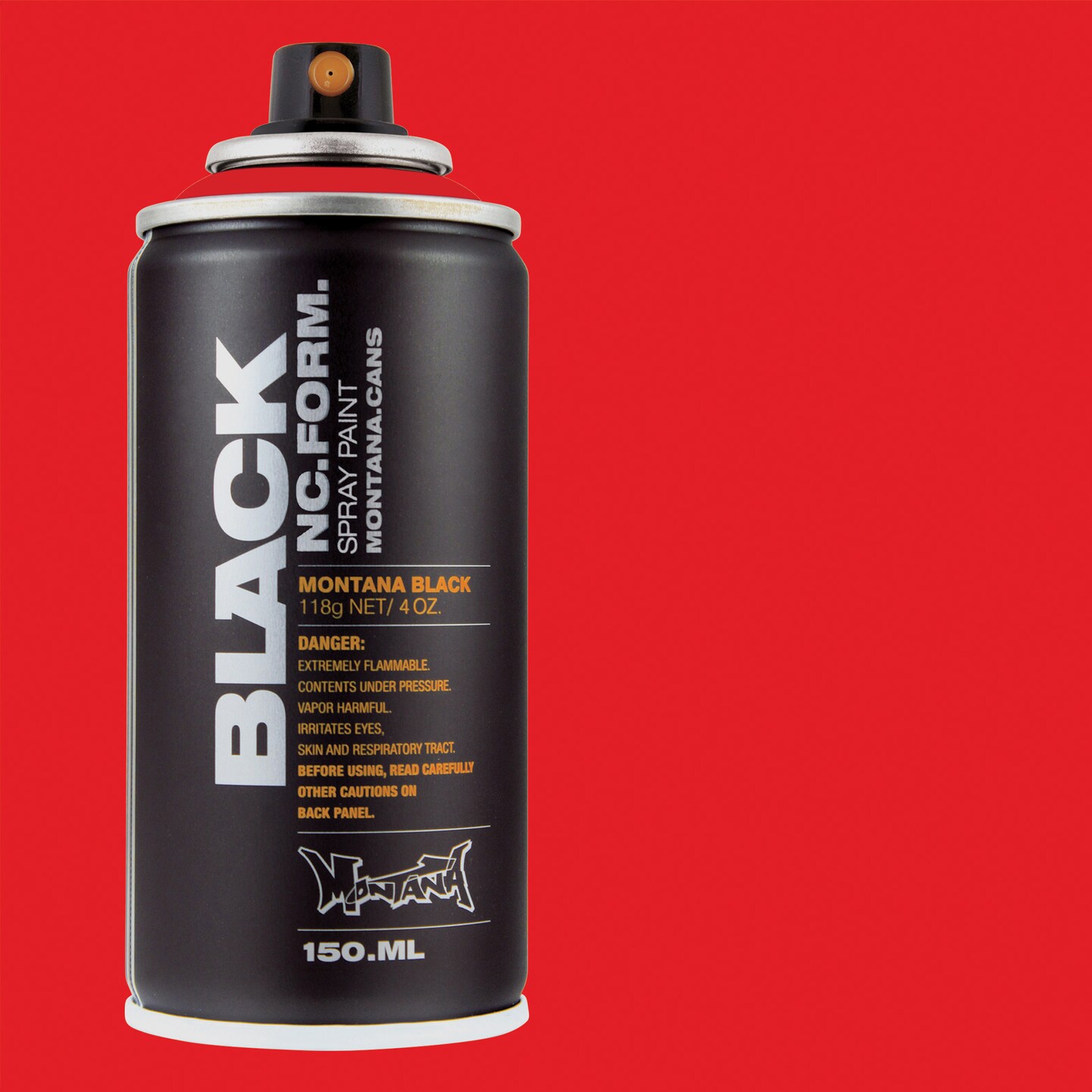 Montana Black Spray Paint - Code Red, 150 ml can