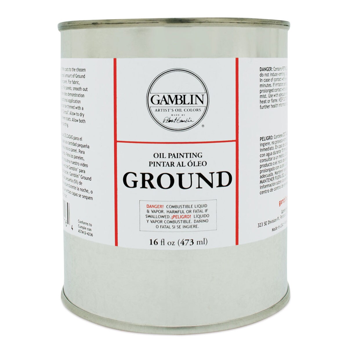 Gamblin Painting Ground - 16 oz can