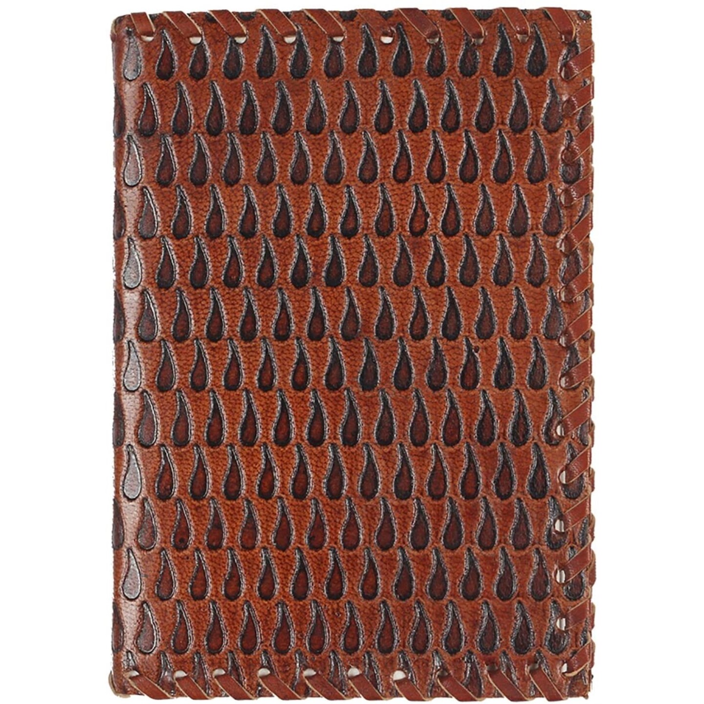 Store Indya Handmade Genuine Leather Journal Eco-Friendly 90 Unlined Pages Compact Travel Diary Writing Journal for Men &#x26; Women (7 x 5 Inch) Tear Drop Design