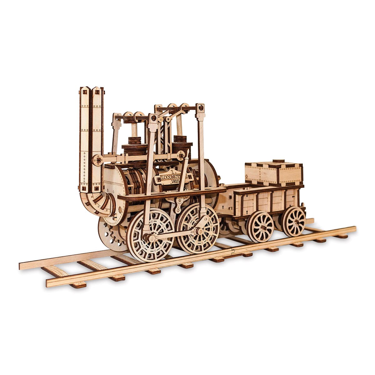 EWA Eco-Wood-Art 3D Vehicle Wood Kit - Locomotive