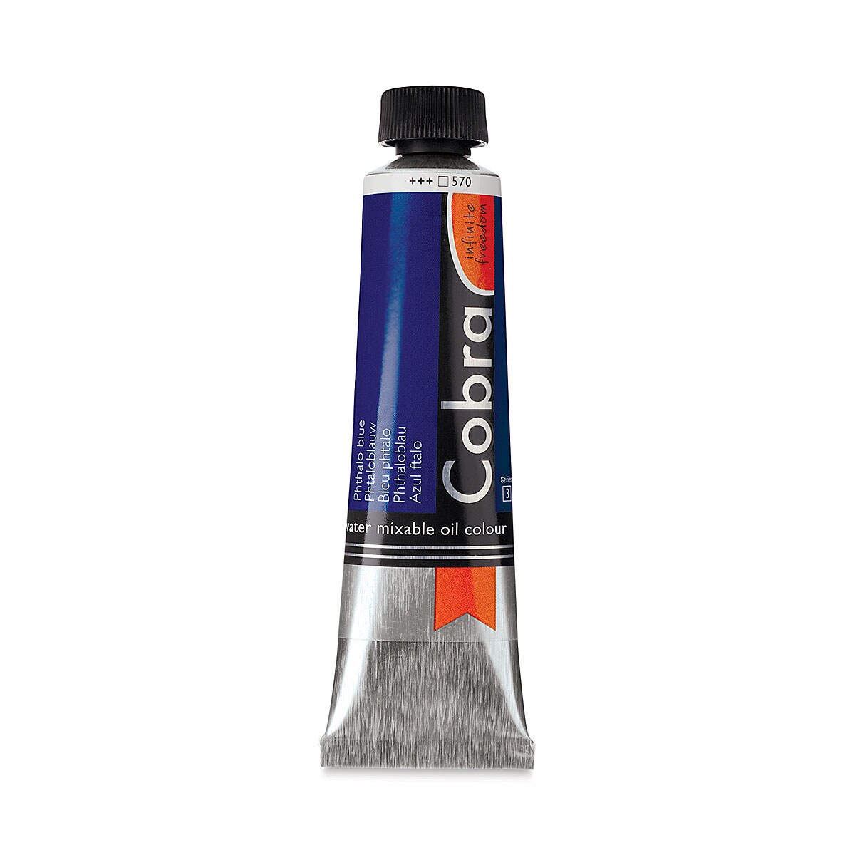 Cobra Artist Water Mixable Oil Paint - Phthalo Blue, 40 ml tube