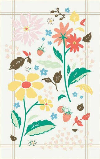 Floral Tea Towels 18 x 27 Cotton Fabric by Riley Blake Designs