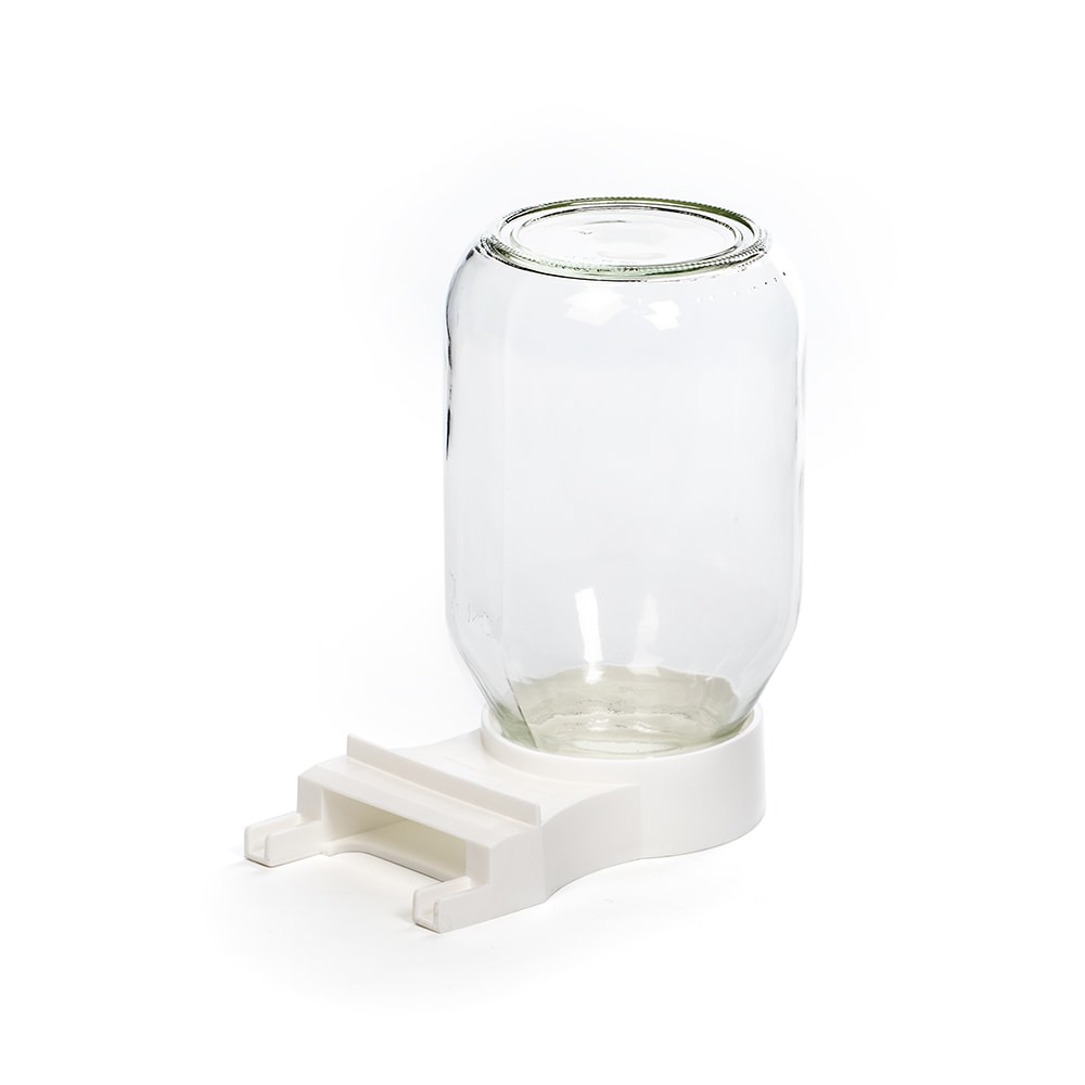 Little Giant Farm & Ag Entrance Feeder with 1 Quart Mason Jar for Beekeeping