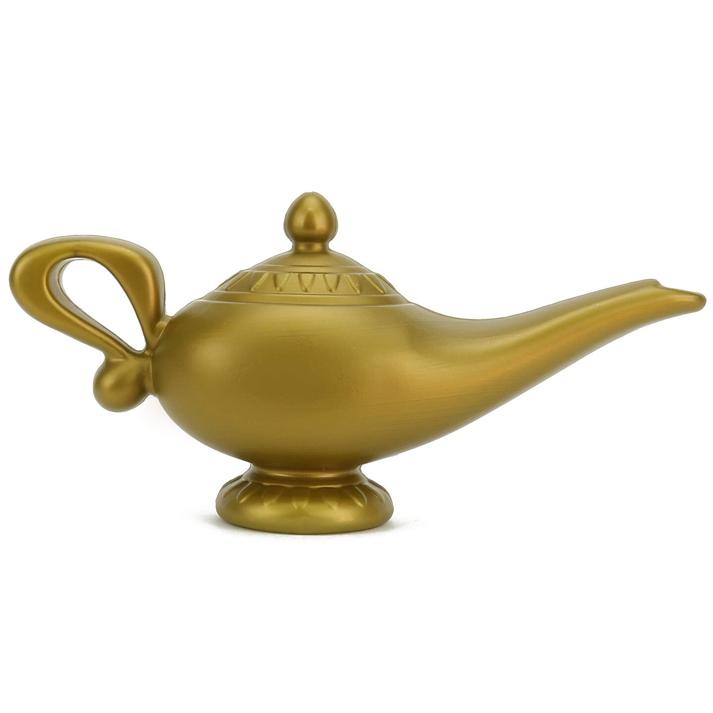 Arabian Genie Oil Lamp - Aladdin's Gold Magic Genie Lamp Costume Accessory - 1 Piece