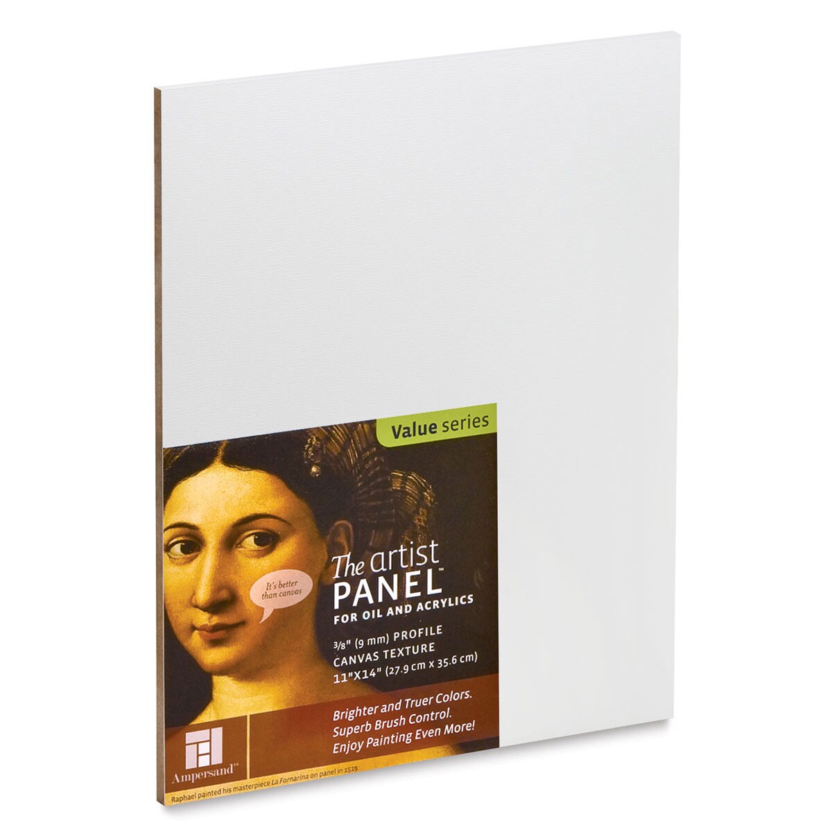 Ampersand Value Series Artist Panel - Textured, 11" x 14", 3/8" Profile