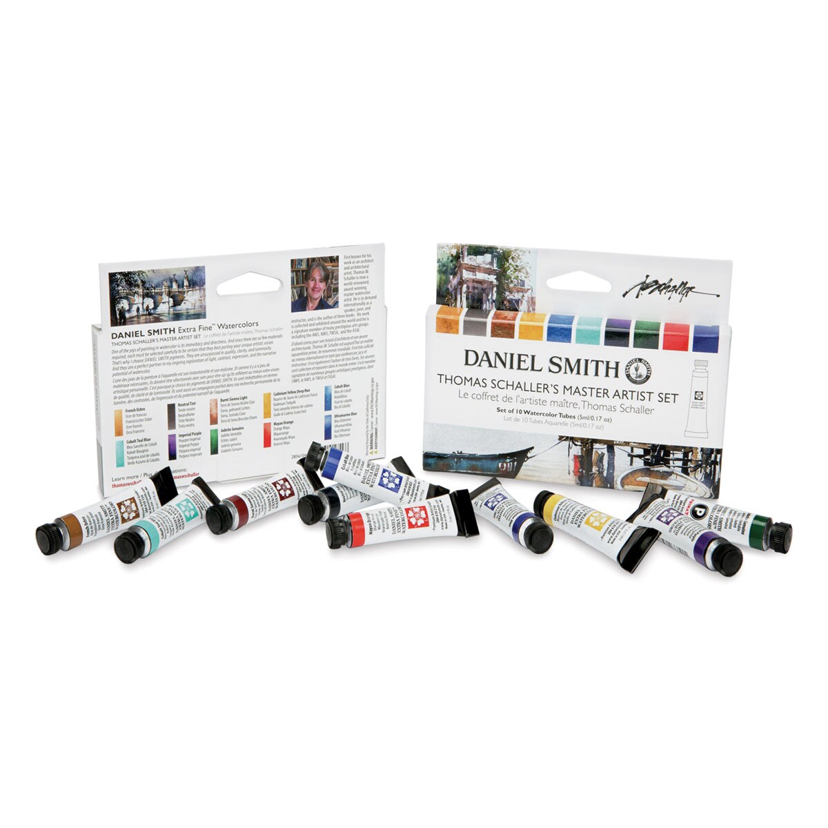 Daniel Smith Extra Fine Watercolor - Set of 10, Thomas Schaller Master Artist, 5 ml Tubes
