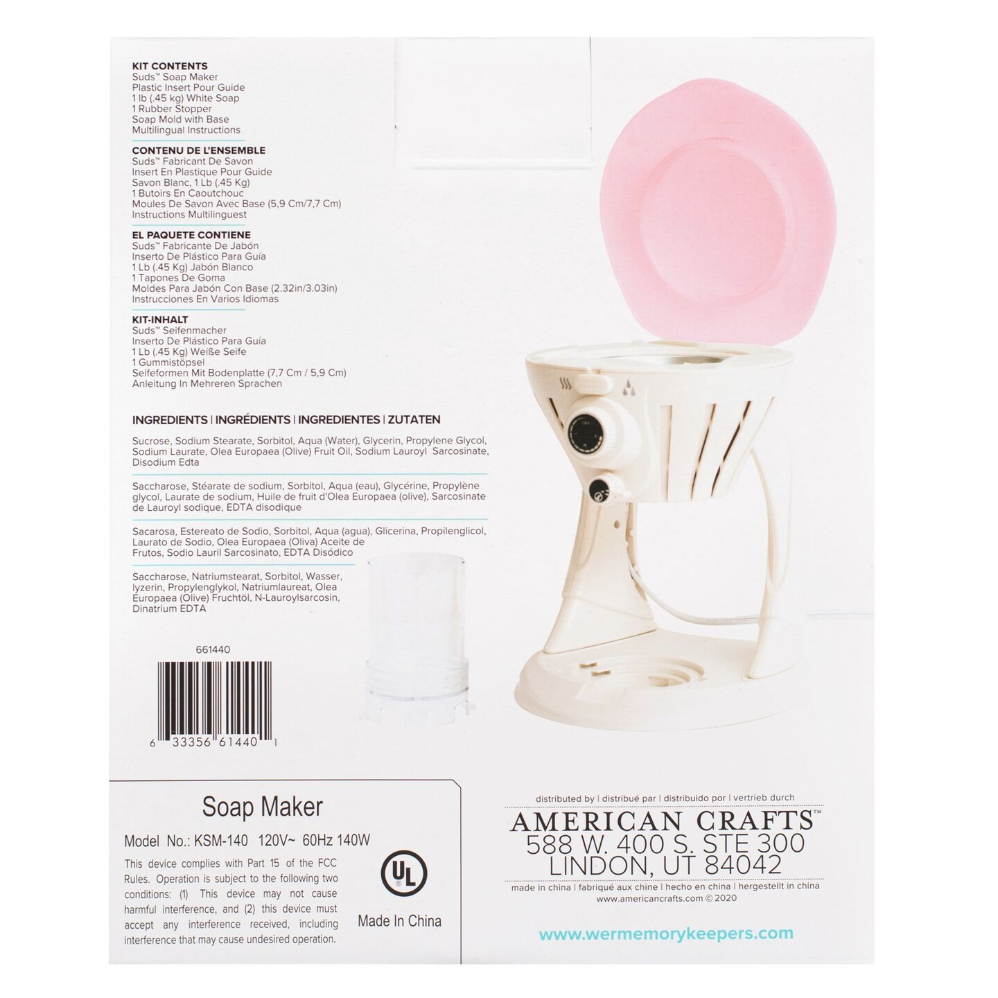 We R Memory Keepers-SUDS Soap Maker Bundle 6/Pkg-Us Plug 661440