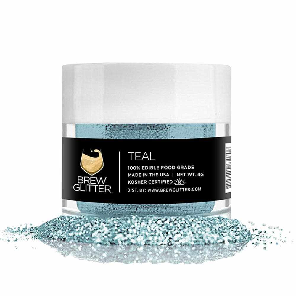 Teal Drink Glitter Edible Glitter for Drinks, Beverages, Foods. FDA